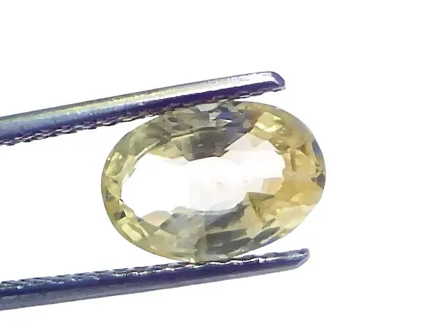 3.64 Ct Certified Unheated Untreated Natural Ceylon Yellow Sapphire Pukhraj - Venus Gems