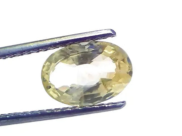 3.64 Ct Certified Unheated Untreated Natural Ceylon Yellow Sapphire Pukhraj - Venus Gems