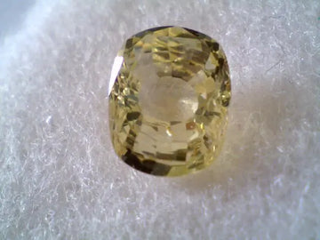 3 Ct Unheated Untreated Natural Ceylon Yellow Sapphire,Pukhraj