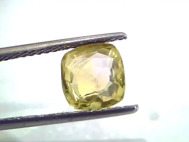 3.00 Ct IGI Certified Unheated Untreated Natural Ceylon Yellow Sapphire
