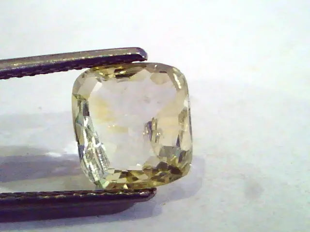 3.02 Ct Unheated Untreated Natural Ceylon Yellow Sapphire Pukhraj