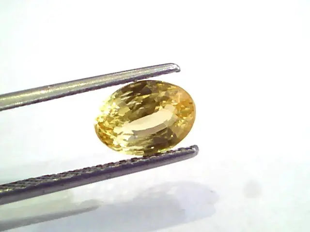 3 Ct 5 Ratti Unheated Untreated Natural Ceylon Yellow Sapphire Gems
