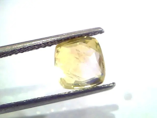 3.00 Ct IGI Certified Unheated Untreated Natural Ceylon Yellow Sapphire