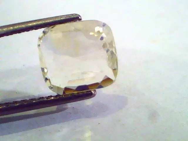 3.02 Ct Unheated Untreated Natural Ceylon Yellow Sapphire Pukhraj