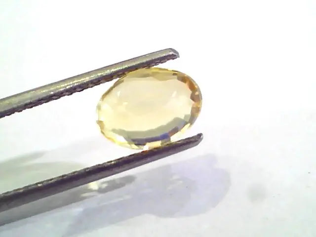 3 Ct 5 Ratti Unheated Untreated Natural Ceylon Yellow Sapphire Gems
