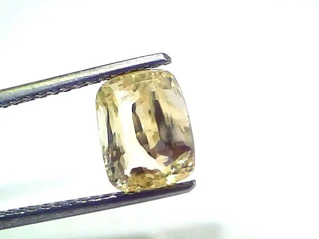 3.02 Ct Certified Unheated Untreated Natural Ceylon Yellow Sapphire