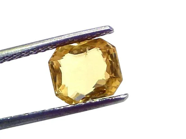 3.00 Ct IGI Certified Unheated Untreated Natural Ceylon Yellow Sapphire AAA - Venus Gems