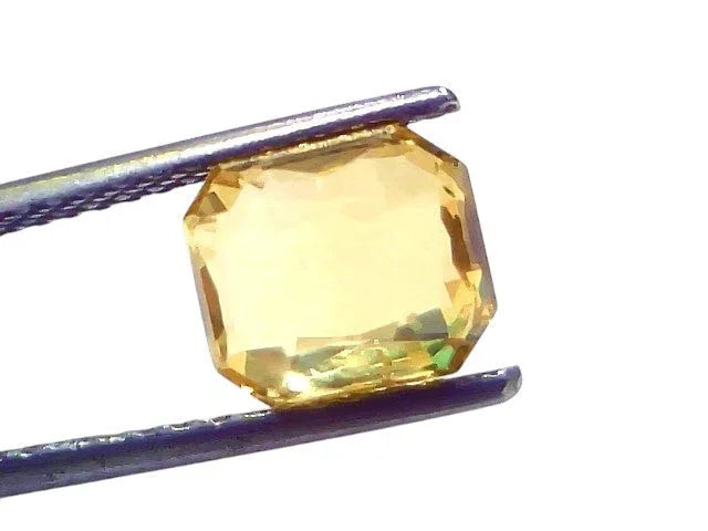 3.00 Ct IGI Certified Unheated Untreated Natural Ceylon Yellow Sapphire AAA - Venus Gems