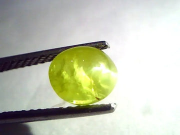 3.01 Ct Certified Untreated Natural Chrysoberyl Cats Eye,Lehsunia