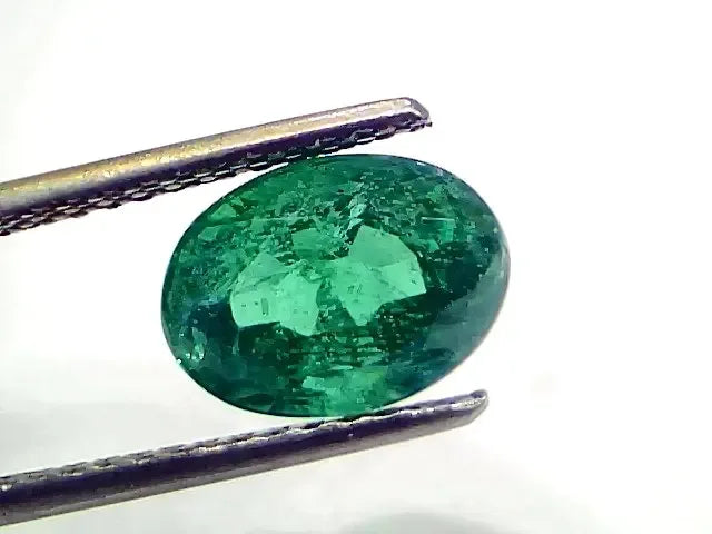 3.01 Ct IGI Certified Untreated Natural Zambian Emerald Gemstone - Venus Gems