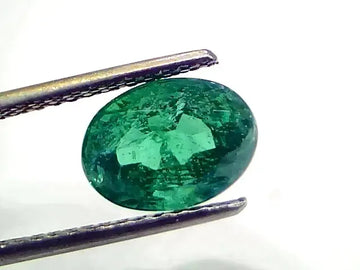 3.01 Ct IGI Certified Untreated Natural Zambian Emerald Gemstone - Venus Gems