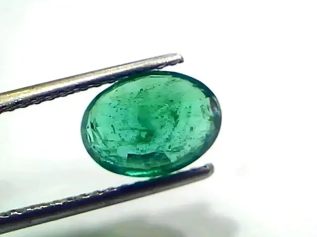 3.01 Ct IGI Certified Untreated Natural Zambian Emerald Gemstone - Venus Gems
