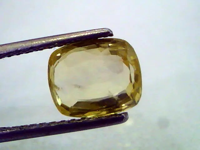 3.01 Ct Unheated Untreated Natural Ceylon Yellow Sapphire AAA