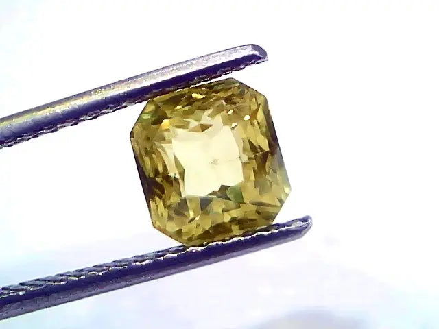 3.01 Ct IGI Certified Unheated Untreated Natural Ceylon Yellow Sapphire AAA