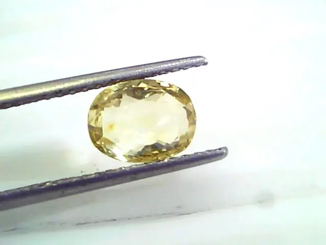 3.02 Ct 5 Ratti Unheated Untreated Natural Ceylon Yellow Sapphire