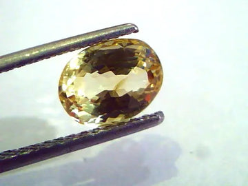 3.02 Ct 5 Ratti Unheated Untreated Natural Ceylon Yellow Sapphire