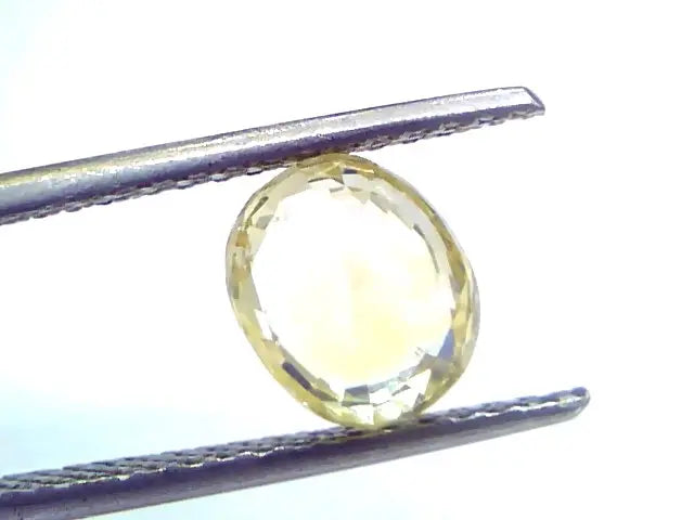 3.03 Ct Unheated Untreated Natural Ceylon Yellow Sapphire Gems
