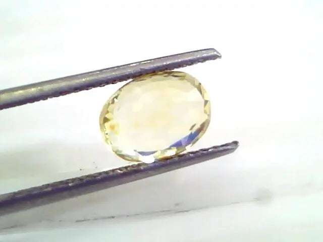 3.02 Ct 5 Ratti Unheated Untreated Natural Ceylon Yellow Sapphire