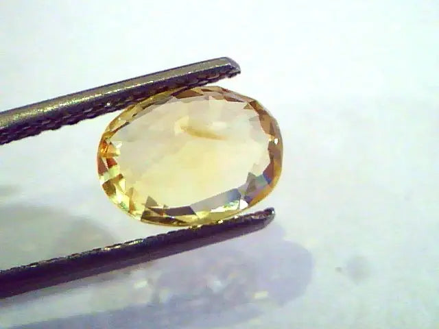 3.02 Ct 5 Ratti Unheated Untreated Natural Ceylon Yellow Sapphire