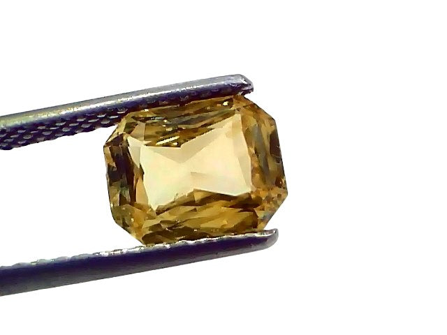 3.01 Ct IGI Certified Unheated Untreated Natural Ceylon Yellow Sapphire AAA