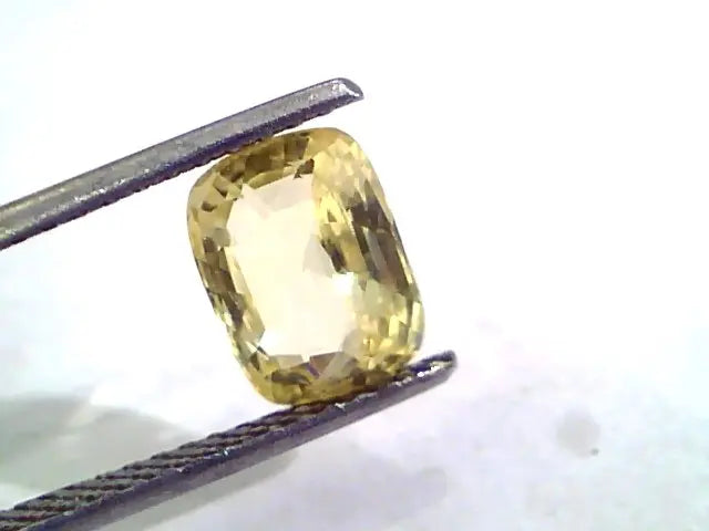 3.02 Ct Unheated Untreated Natural Ceylon Yellow Sapphire Stone