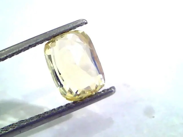 3.02 Ct Unheated Untreated Natural Ceylon Yellow Sapphire Stone