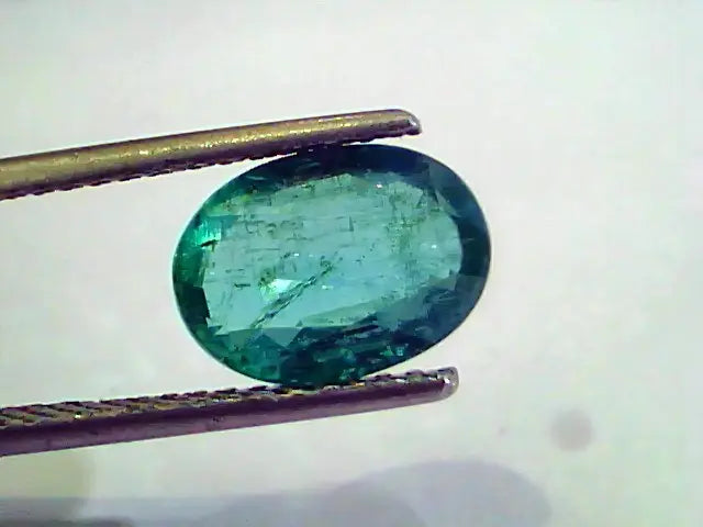 3.02 Ct Untreated Natural Zambian Emerald Gemstone Panna