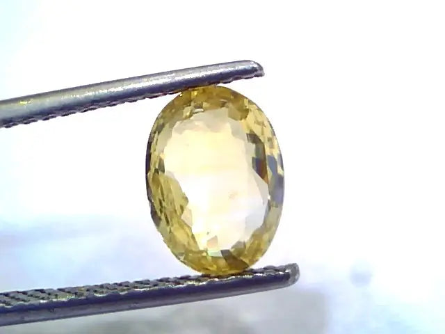 3.02 Ct IGI Certified Unheated Untreated Natural Ceylon Yellow Sapphire