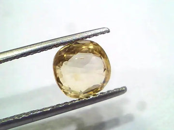 3.04 Ct Unheated Untreated Natural Ceylon Yellow Sapphire Gems