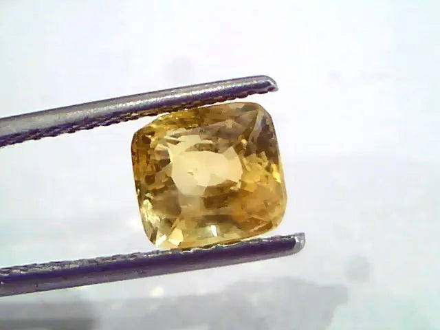 3.02 Ct Unheated Untreated Natural Ceylon Yellow Sapphire Pukhraj