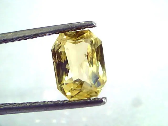 3.02 Ct IGI Certified Unheated Untreated Natural Ceylon Yellow Sapphire