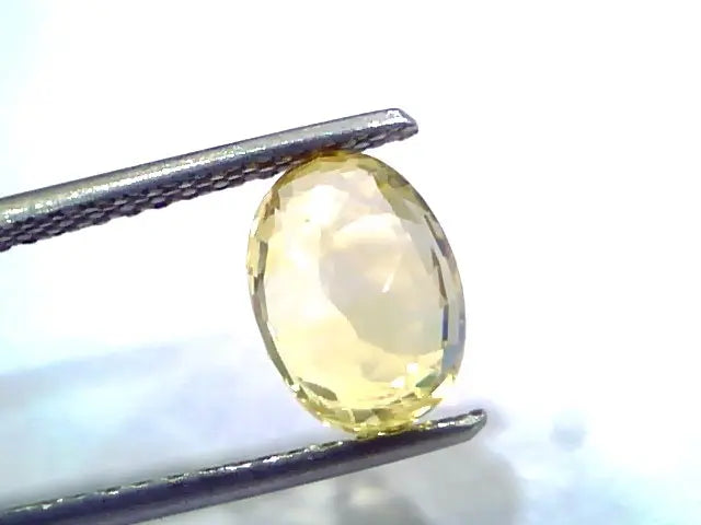 3.02 Ct IGI Certified Unheated Untreated Natural Ceylon Yellow Sapphire