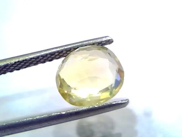 3.02 Ct IGI Certified Unheated Untreated Natural Ceylon Yellow Sapphire