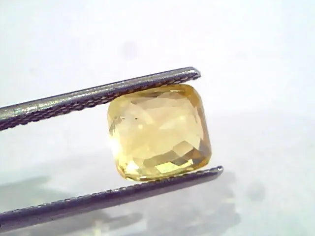 3.02 Ct Unheated Untreated Natural Ceylon Yellow Sapphire Pukhraj
