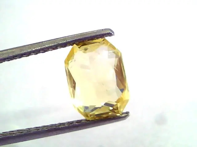 3.02 Ct IGI Certified Unheated Untreated Natural Ceylon Yellow Sapphire