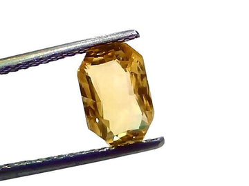 3.02 Ct IGI Certified Unheated Untreated Natural Ceylon Yellow Sapphire AAAAA