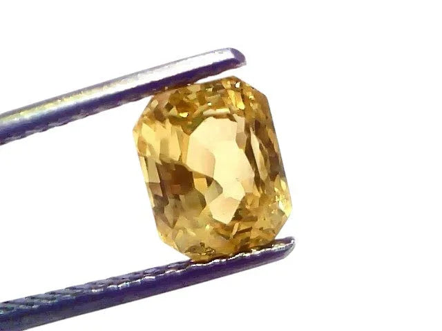 3.02 Ct IGI Certified Unheated Untreated Natural Ceylon Yellow Sapphire AAA - Venus Gems
