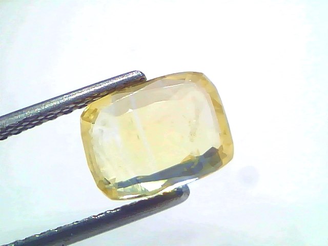 3.02 Ct IGI Certified Unheated Natural Ceylon Yellow Sapphire Pukhraj – 3.31 Ratti