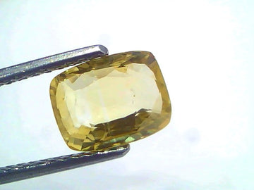 3.02 Ct IGI Certified Unheated Natural Ceylon Yellow Sapphire Pukhraj – 3.31 Ratti