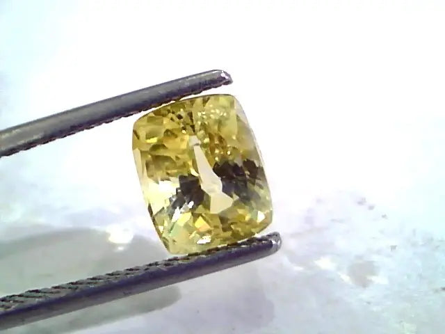 3.03 Ct Unheated Untreated Natural Ceylon Yellow Sapphire Gems