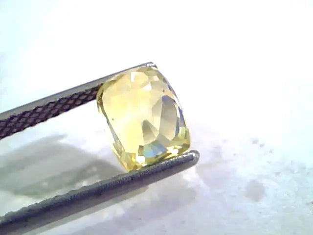 3.03 Ct Unheated Untreated Natural Ceylon Yellow Sapphire Gems