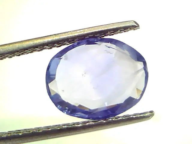 3.08 Ct Unheated Untreated Natural Ceylon Blue Sapphire Neelam Gems