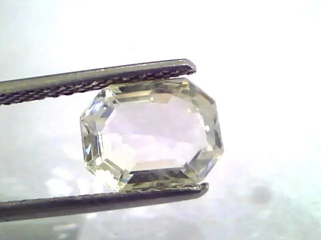 3.03 Ct Unheated Untreated Natural Premium White Sapphire Gems