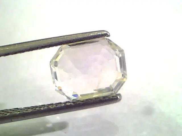 3.03 Ct Unheated Untreated Natural Premium White Sapphire Gems