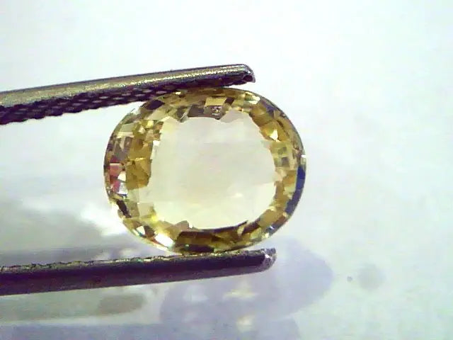 3.03 Ct 5 Ratti Unheated Untreated Natural Ceylon Yellow Sapphire