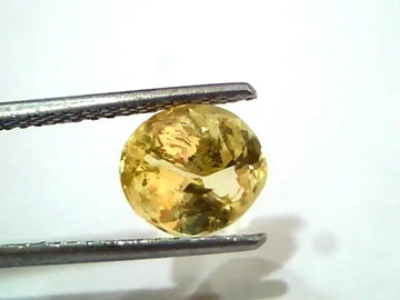 3.03 Ct Unheated Untreated Natural Ceylon Yellow Sapphire Pukhraj