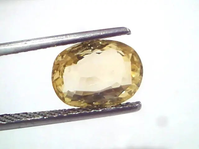3.03 Ct Unheated Untreated Natural Ceylon Yellow Sapphire Pukhraj