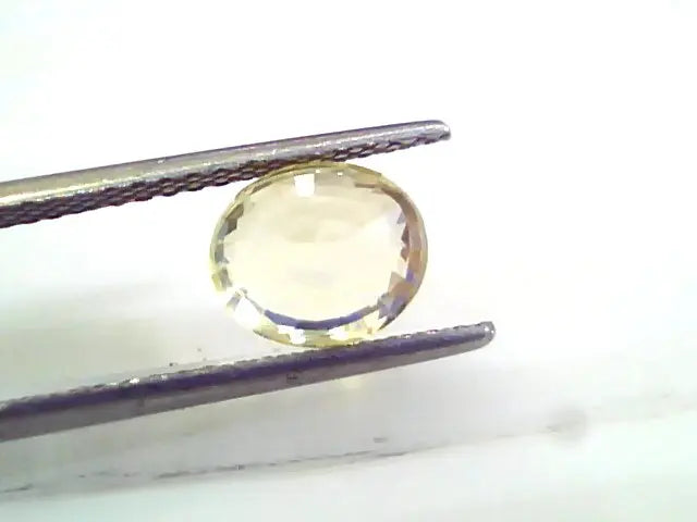 3.04 Ct 5 Ratti Unheated Untreated Natural Srilankan Yellow Sapphire