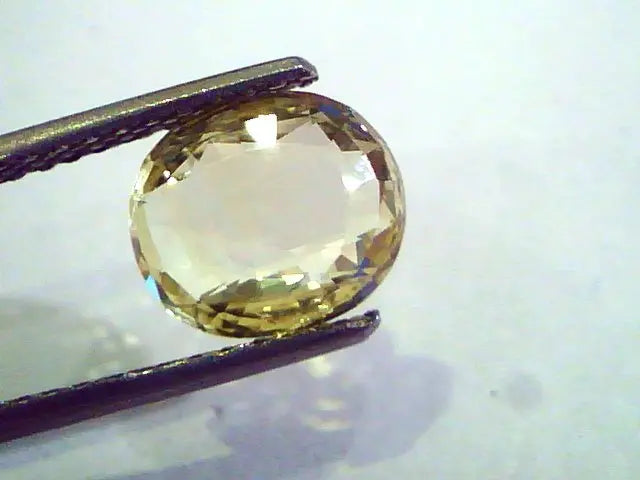 3.03 Ct 5 Ratti Unheated Untreated Natural Ceylon Yellow Sapphire