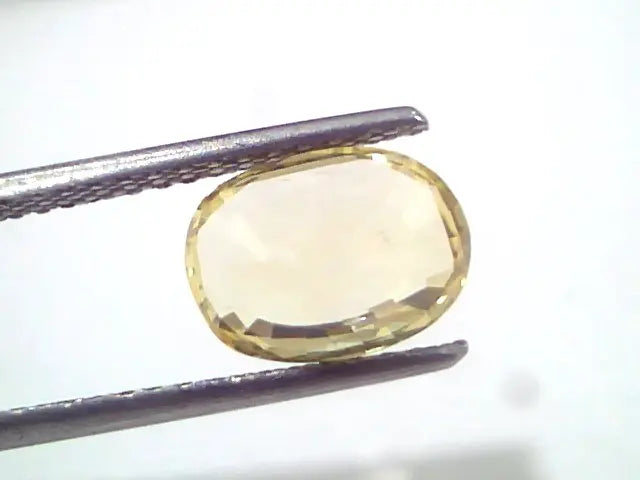 3.03 Ct Unheated Untreated Natural Ceylon Yellow Sapphire Pukhraj